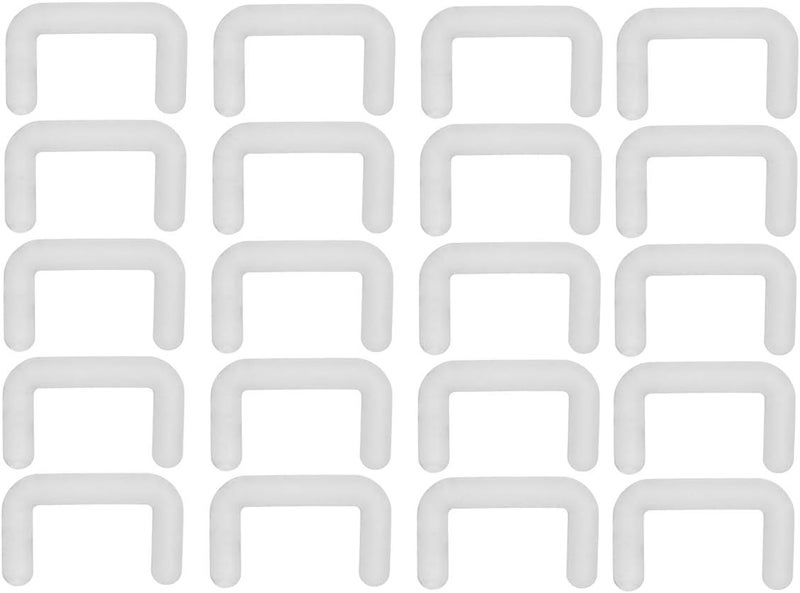 PiercingJ 20pcs 14G 16G Clear Bioflex Septum Rings Retainers Flexible Acrylic Nose Ring Retainer U-Shaped Piercing Hider Body Jewelry - Image 1
